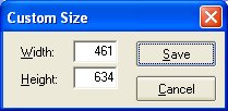 Custom Window Size